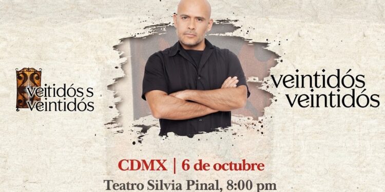 Odin Dupeyron regresa al Teatro Silvia Pinal con Veintidós Veintidós