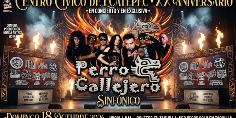 Perro Callejero Sinfónico: una celebración histórica de 20 años de rock mexicano llegará a Ecatepec