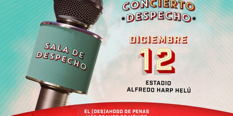ConCierto Despecho llegará al Estadio Alfredo Harp Helú para cantar el desamor