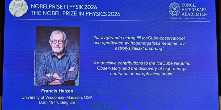 Premio Nobel de Física a Halzen por hallazgo de neutrinos de alta energía de origen astrofísico